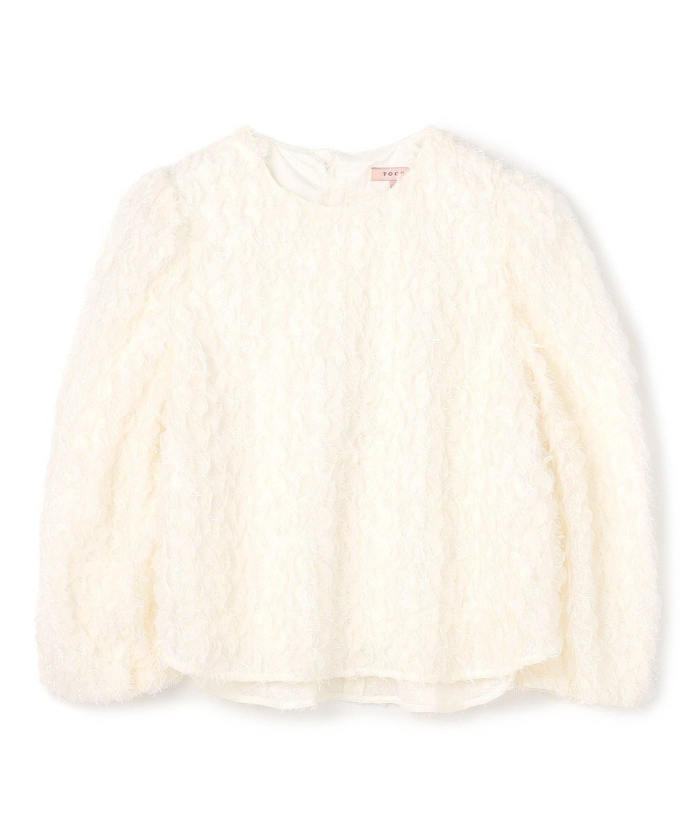 【トッカ/TOCCA】の【洗える】RUFFLE WALTZ ブラウス インテリア・キッズ・メンズ・レディースファッション・服の通販 founy(ファニー) 　ファッション　Fashion　レディースファッション　Fashion for Women　トップス・カットソー　Cut & Sew Tops　シャツ・ブラウス・オフィスカジュアル　Elegant Blouses & Button-Ups　新作・新入荷　New Arrivals / New In　2025年　2025　2025-2026秋冬・A/W　Autumn/Winter 2025–26 AW25–26　冬　Winter / This Winter　ウォッシャブル　Machine Washable　コンパクト　Compact, Small Size　シフォン　Chiffon, Lightweight Fabric　チュール　Tulip, Tulip Motif　トレンド　Trend, Trending Now　バランス　Balance, Style Balance　ラッフル　Ruffle, Frill　夏　Summer　S/S・春夏　SS, Spring/Summer, Warm Season　洗える　Machine Washable　A/W・秋冬　Autumn/Winter　アイボリー系|ID: prp329100004721514 ipo3291000000034122167