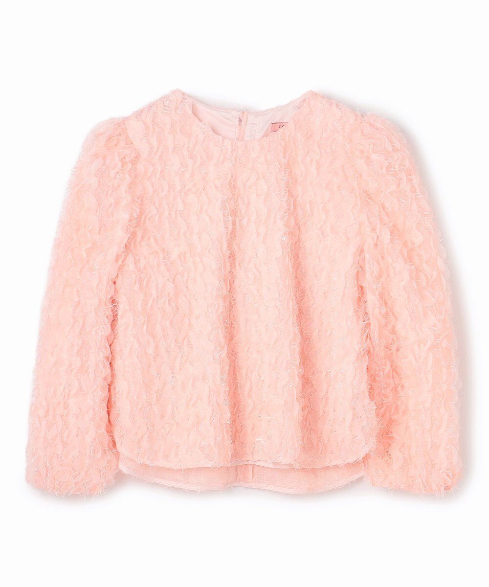 【トッカ/TOCCA】の【洗える】RUFFLE WALTZ ブラウス インテリア・キッズ・メンズ・レディースファッション・服の通販 founy(ファニー) 　ファッション　Fashion　レディースファッション　Fashion for Women　トップス・カットソー　Cut & Sew Tops　シャツ・ブラウス・オフィスカジュアル　Elegant Blouses & Button-Ups　新作・新入荷　New Arrivals / New In　2025年　2025　2025-2026秋冬・A/W　Autumn/Winter 2025–26 AW25–26　冬　Winter / This Winter　ウォッシャブル　Machine Washable　コンパクト　Compact, Small Size　シフォン　Chiffon, Lightweight Fabric　チュール　Tulip, Tulip Motif　トレンド　Trend, Trending Now　バランス　Balance, Style Balance　ラッフル　Ruffle, Frill　夏　Summer　S/S・春夏　SS, Spring/Summer, Warm Season　洗える　Machine Washable　A/W・秋冬　Autumn/Winter　ピンク系|ID: prp329100004721514 ipo3291000000034122168