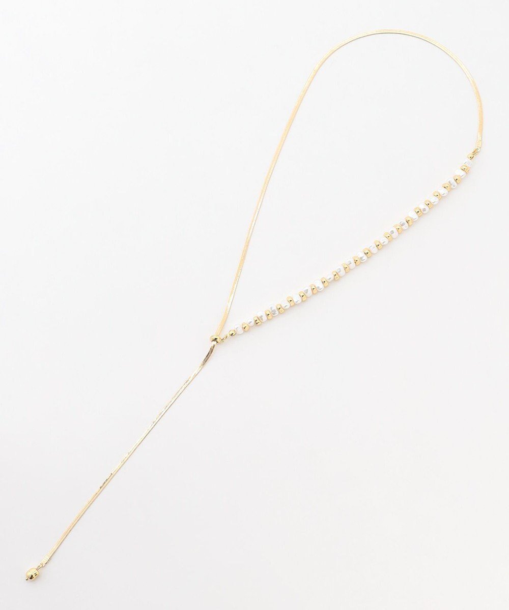 【アイシービー/iCB】のパールメタルネックレス インテリア・キッズ・メンズ・レディースファッション・服の通販 founy(ファニー) 　ファッション　Fashion　レディースファッション　Fashion for Women　ジュエリー　Jewelry　ネックレス　Necklaces & Pendants　2025年　2025　2025-2026秋冬・A/W　Autumn/Winter 2025–26 AW25–26　アクセサリー　Fashion Accessories　コンビ　Combo, Combination Style　トレンド　Trend, Trending Now　ネックレス　Necklace, Pendant Necklace　パール　Pearl, Pearl Accent　メタル　Metal, Metal Parts　ゴールド系|ID: prp329100004721520 ipo3291000000035695927