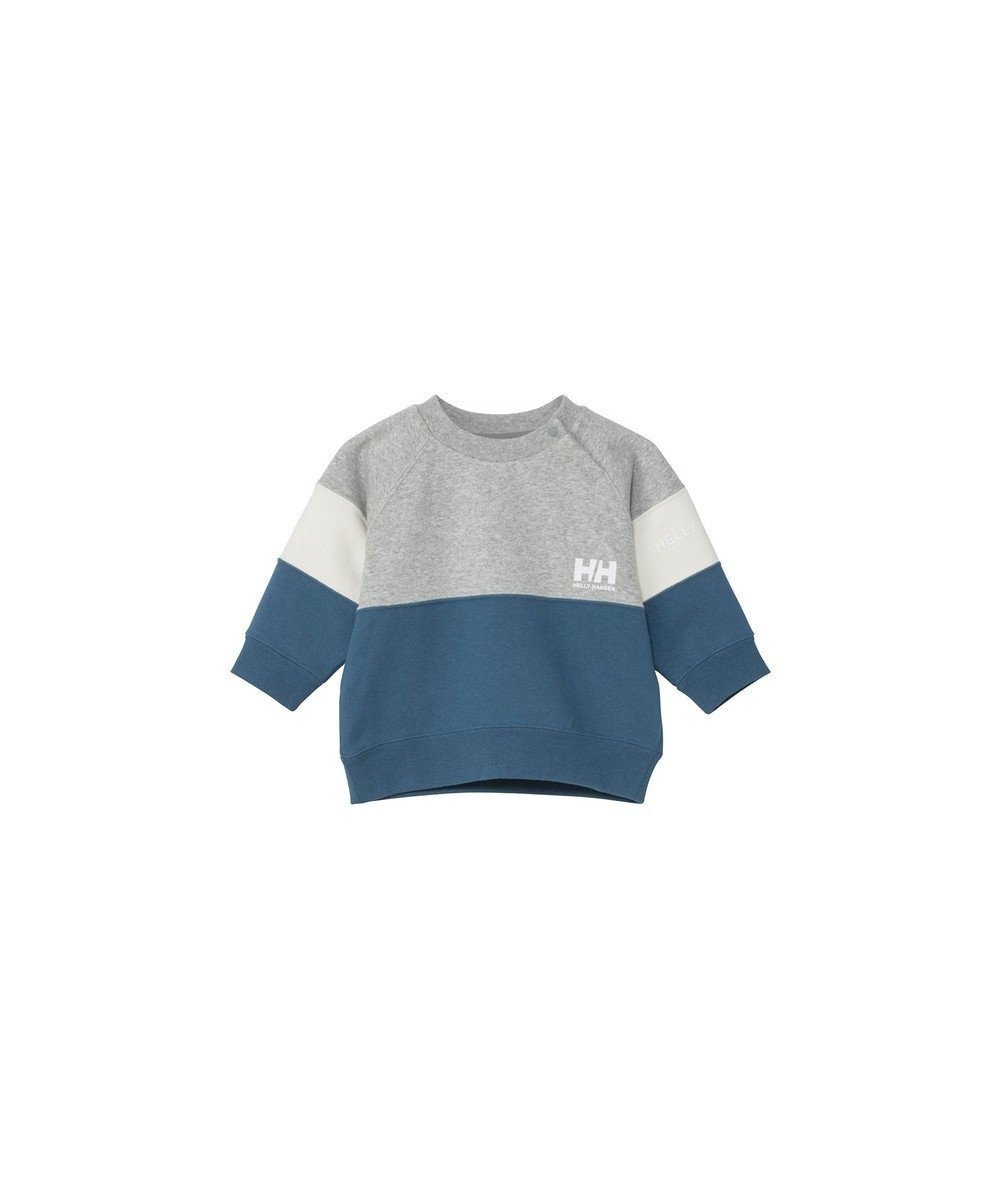 【ヘリーハンセン/HELLY HANSEN / KIDS】の【ベビー・ECO素材・記名ラベル付】トライスウェットクルー インテリア・キッズ・メンズ・レディースファッション・服の通販 founy(ファニー)  ファッション Fashion キッズファッション Fashion for Kids トップス・カットソー Cut & Sew Tops おすすめ Recommended / Our Picks スウェット / スエット Sweatshirt, Sweatwear フィット Fit, Slim Fit ベビー Baby, Babywear A/W・秋冬 Autumn/Winter クラウディブルー|ID: prp329100004722692 ipo3291000000034242020