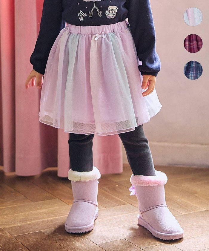 【エニィ/ANY / KIDS】のチュール スカッツ インテリア・キッズ・メンズ・レディースファッション・服の通販 founy(ファニー) https://founy.com/ ファッション Fashion キッズファッション Fashion for Kids ボトムス Bottoms チェック Check, Plaid, Tartan チュール Tulip, Tulip Motif ポケット Pocket, Pocket Detail A/W・秋冬 Autumn/Winter |ID: prp329100004722696 ipo3291000000034707326