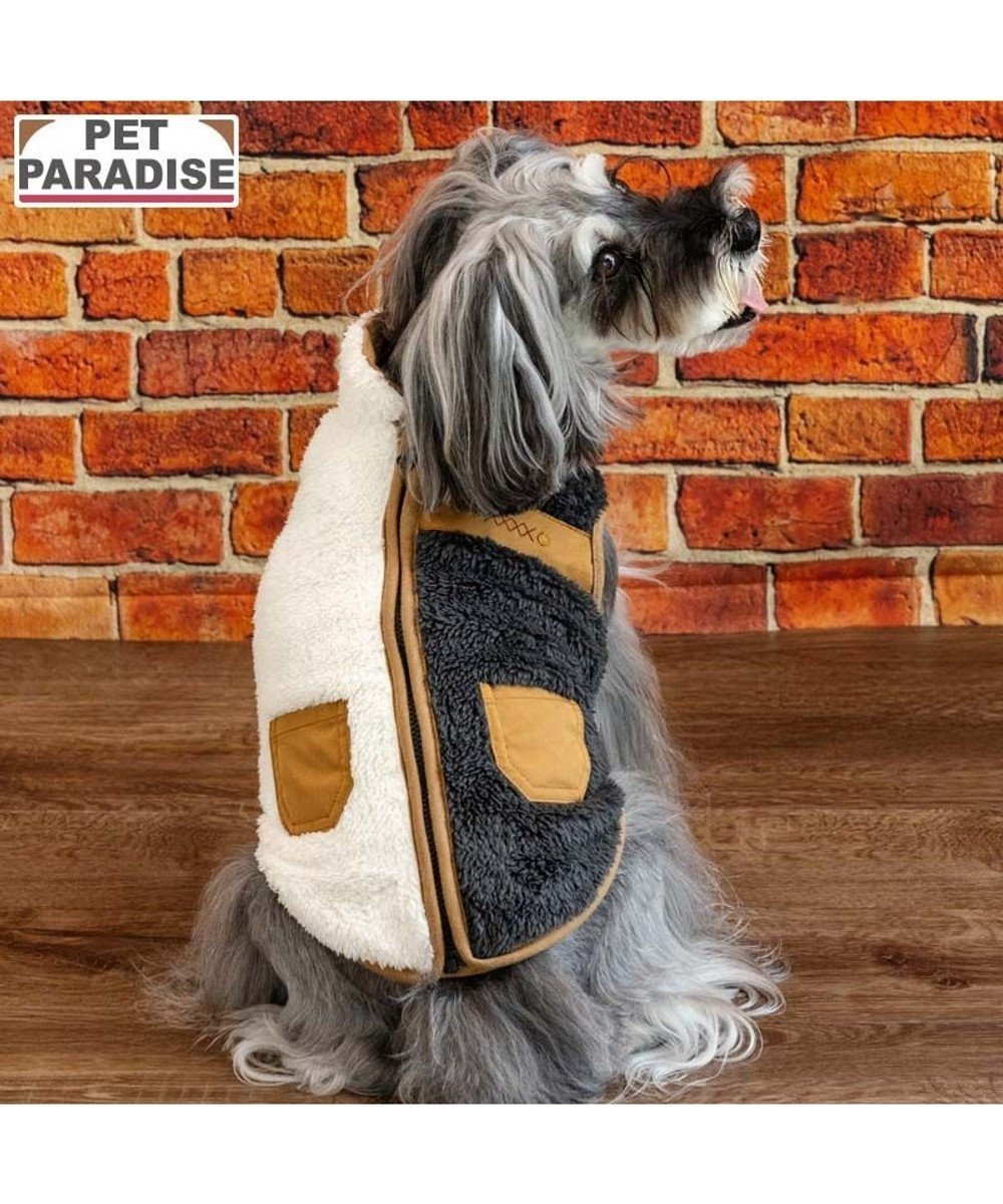 【ペットパラダイス/PET PARADISE / GOODS】のペットパラダイス 切替 背開きジップアップ ベスト 《ブラック》 小型犬 インテリア・キッズ・メンズ・レディースファッション・服の通販 founy(ファニー) ジップアップ Zip-Up, Full Zip ベスト Vest, Waistcoat 冬 Winter / This Winter 切替 Switching, Contrast Panel 犬 Dog A/W・秋冬 Autumn/Winter 防寒 Cold Protection, Winter-Ready ホーム・キャンプ・アウトドア・お取り寄せ Home Living / Home & Lifestyle / Camping Gear / Outdoor Camping ペットグッズ Pet Supplies ブラック×ホワイト|ID: prp329100004722711 ipo3291000000034242059