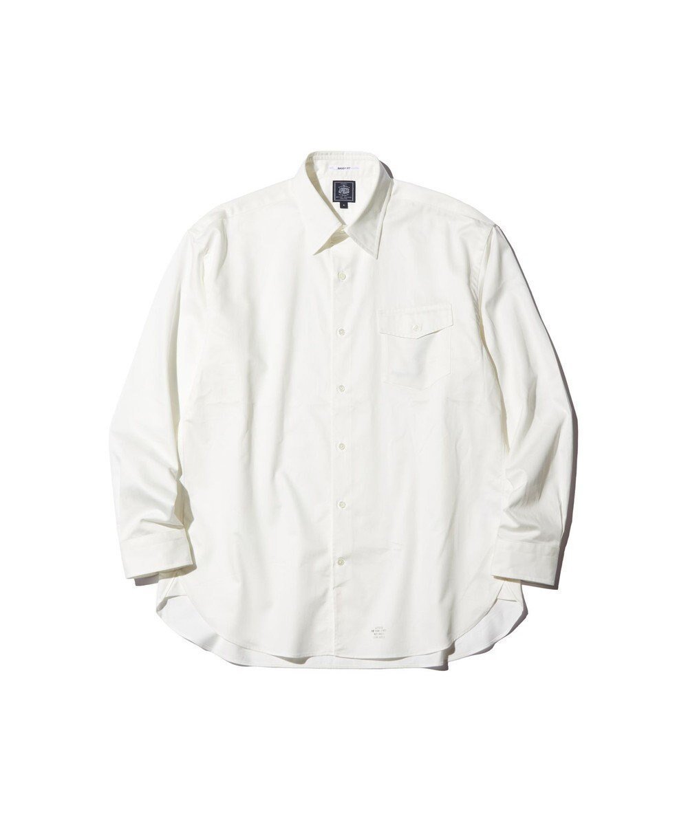 【ジェイ プレス/J.PRESS / MEN】の【J.PRESS ORIGINALS】Finx Cotton Twill Baggy Fit Shirt インテリア・キッズ・メンズ・レディースファッション・服の通販 founy(ファニー) ファッション Fashion メンズファッション Fashion for Men トップス・カットソー Cut & Sew Tops メンズシャツ Shirts クラシカル Classical, Vintage-Inspired シルク Silk, 100% Silk フラップ Flap, Flap Pocket ポケット Pocket, Pocket Detail リラックス Relax, Relaxed Fit A/W・秋冬 Autumn/Winter S/S・春夏 SS, Spring/Summer, Warm Season 夏 Summer エレガント 上品 Elegant ホワイト系|ID: prp329100004722743 ipo3291000000034817054
