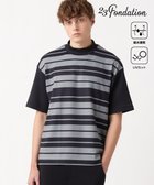 【23区 ゴルフ/23区GOLF / MEN】の【23Fondation】【吸水速乾/UVケア】ボーダー モックネック ブラック系1|ID: prp329100004722753 ipo3291000000034220421