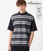 【23区 ゴルフ/23区GOLF / MEN】の【23Fondation】【吸水速乾/UVケア】ボーダー モックネック ブラック系1|ID: prp329100004722753 ipo3291000000035596571