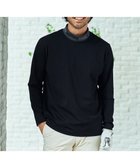 【23区 ゴルフ/23区GOLF / MEN】の【MEN/EC限定】【吸水速乾/UVケア】リブ襟 モックネックシャツ ブラック系|ID: prp329100004722756 ipo3291000000034134225