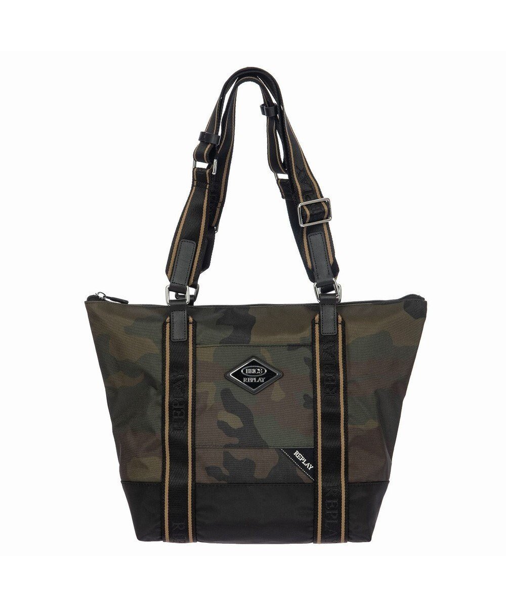 【エースバッグズアンドラゲッジ/ACE BAGS & LUGGAGE】のBRIC S×REPLAY X-COLLECTION ショッピングバッグM 89283 JXC47071 ブリックス インテリア・キッズ・メンズ・レディースファッション・服の通販 founy(ファニー) ファッション Fashion レディースファッション Fashion for Women バッグ Bags イタリア Italy トラベル Travel, Travel Gear ラップ Wrap, Wrap Design リュック Backpack, Rucksack 再入荷 Restock / Back in Stock スーツケース キャリーケース Suitcase / Carry Case ギフト プレゼント Gift / Present カモフラージュ|ID: prp329100004722770 ipo3291000000034134272