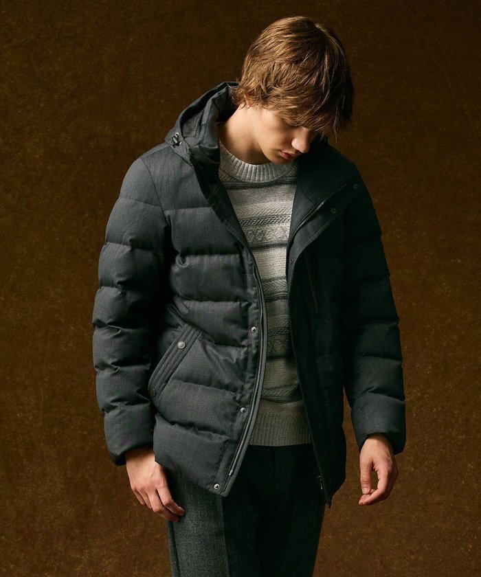 【ジョセフ アブード/JOSEPH ABBOUD / MEN】の【撥水/フード取り外し可】ライトメリノダウン ブルゾン インテリア・キッズ・メンズ・レディースファッション・服の通販 founy(ファニー) https://founy.com/ ファッション Fashion メンズファッション Fashion for Men アウター Men's Coats Outerwear ブルゾンジャケット / カジュアルアウター Bomber Jackets & Blousons 軽量 Lightweight, Ultra Light ショート Short, Short Length ジャケット Jacket, Outerwear ストレッチ Stretch, Stretchy Fabric ダウン Down, Puffer ブルゾン Blouson, Bomber Jacket 防寒 Cold Protection, Winter-Ready A/W・秋冬 Autumn/Winter 新作・新入荷 New Arrivals / New In おすすめ Recommended / Our Picks エレガント 上品 Elegant ビジネス 仕事 通勤 Business / Work / Commuting |ID: prp329100004722771 ipo3291000000034134274
