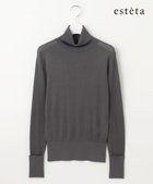 【23区/NIJYUSANKU】の【エステータ】シルクリブ タートルニット グレー系|ID: prp329100004722806 ipo3291000000034134390