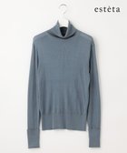 【23区/NIJYUSANKU】の【エステータ】シルクリブ タートルニット スチールブルー系|ID: prp329100004722806 ipo3291000000034134391