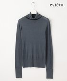 【23区/NIJYUSANKU】の【エステータ】シルクリブ タートルニット スレートグレー系|ID: prp329100004722806 ipo3291000000034134392
