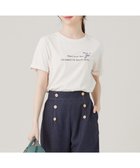 【エニィ スィス/any SiS】のロゴ刺繍 Tシャツ アイボリー|ID: prp329100004722819 ipo3291000000034134436