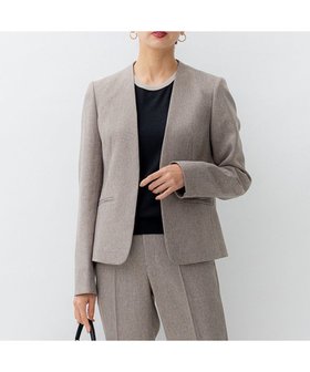 【23区/NIJYUSANKU】 【洗える】ウールライクカルゼ ノーカラー ジャケット人気、トレンドファッション・服の通販 founy(ファニー) ファッション Fashion レディースファッション Fashion for Women アウター Coat / Outerwear Collection レディースジャケット・軽アウター Jackets ノーカラージャケット / シンプル上品コーデ Collarless Jackets インナー Innerwear 洗える Machine Washable カッティング Cutting Detail ジャケット Jacket, Outerwear ストレッチ Stretch, Stretchy Fabric スリット Slit, Slit Detail スーツ Suit, Formalwear セットアップ Set-Up, Coordinated Outfit ツイル Twist, Twisted Detail テーパード Tapered, Tapered Pants テーラード Tailored, Tailored Fit パターン Pattern, Design Print フィット Fit, Slim Fit フロント Front, Front Design リアル Real, Realistic A/W・秋冬 Autumn/Winter 冬 Winter / This Winter 2023年 2023 2023-2024秋冬・A/W Autumn/Winter 2023–24 AW23–24 |ID:prp329100004722823