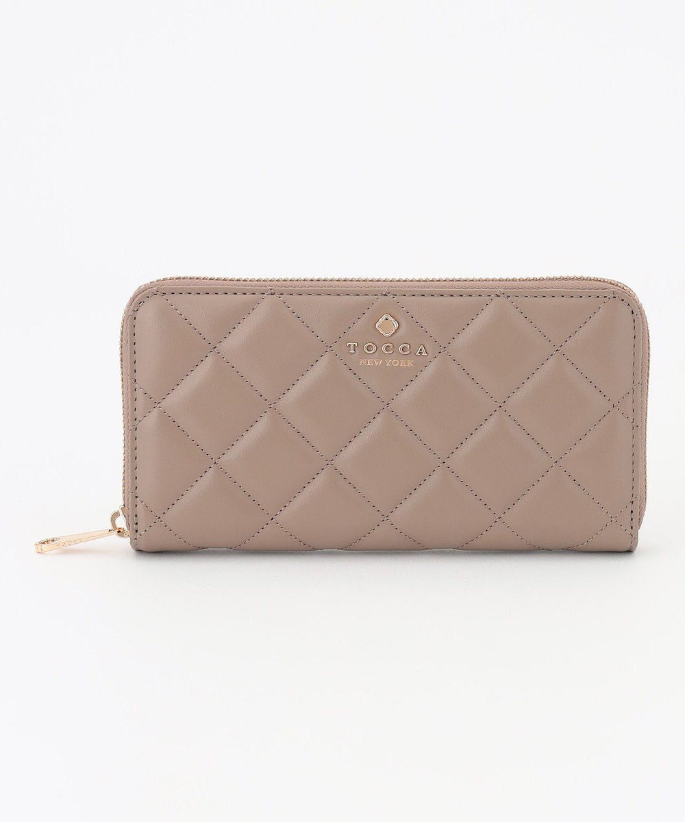 【トッカ/TOCCA】のPILA LONG WALLET 長財布 インテリア・キッズ・メンズ・レディースファッション・服の通販 founy(ファニー) 　ファッション　Fashion　レディースファッション　Fashion for Women　ミニ財布・二つ折り財布　Wallets & Card Cases　冬　Winter / This Winter　おすすめ　Recommended / Our Picks　エレガント 上品　Elegant　キルト　Quilt, Quilted Fabric　ポケット　Pocket, Pocket Detail　リュクス　Luxury, Elegant, High-End, Chic　ロマンティック　Romantic, Feminine Style　A/W・秋冬　Autumn/Winter　財布　Wallet, Purse　ベージュ系|ID: prp329100004722824 ipo3291000000034134459