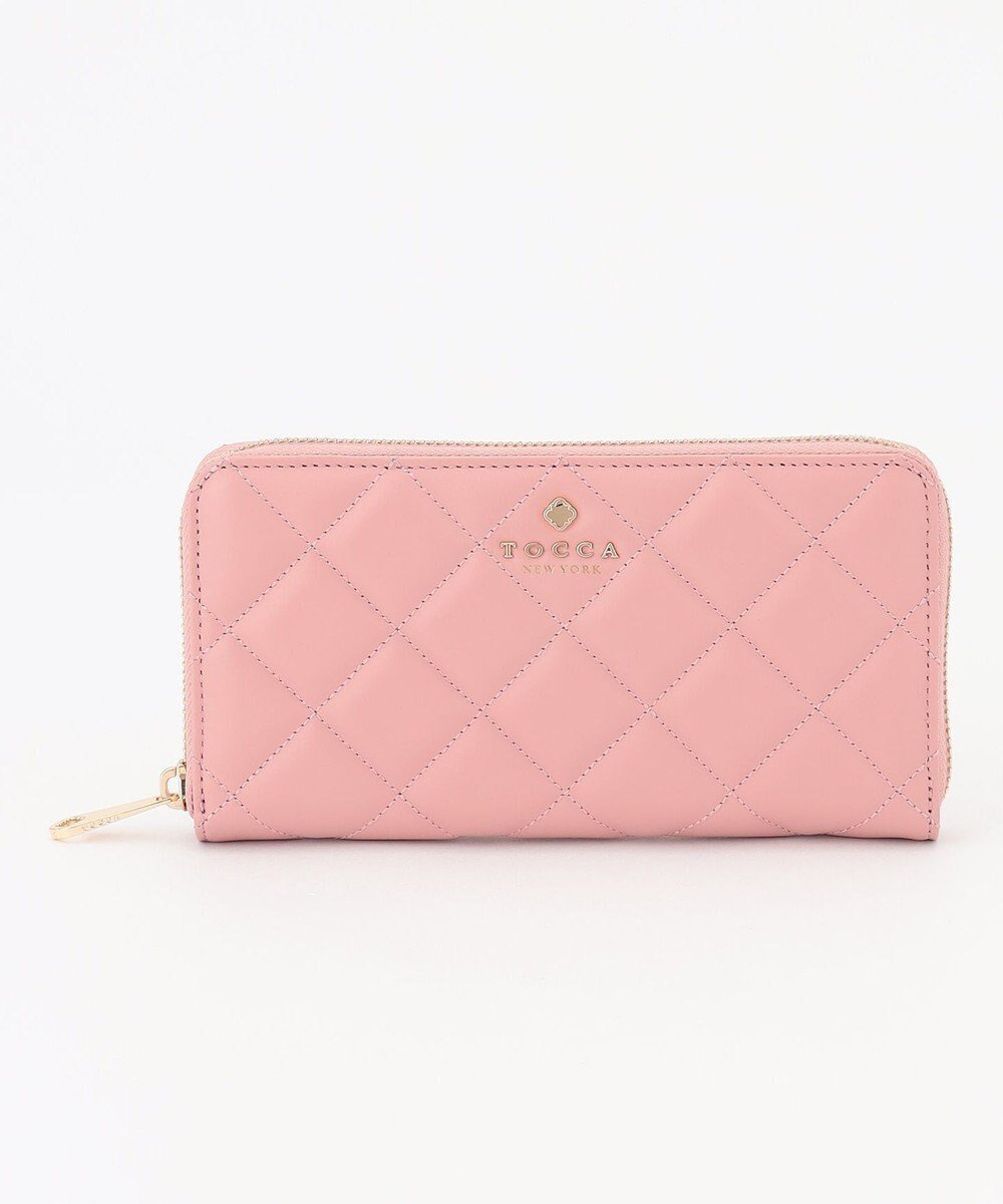 【トッカ/TOCCA】のPILA LONG WALLET 長財布 インテリア・キッズ・メンズ・レディースファッション・服の通販 founy(ファニー) 　ファッション　Fashion　レディースファッション　Fashion for Women　ミニ財布・二つ折り財布　Wallets & Card Cases　冬　Winter / This Winter　おすすめ　Recommended / Our Picks　エレガント 上品　Elegant　キルト　Quilt, Quilted Fabric　ポケット　Pocket, Pocket Detail　リュクス　Luxury, Elegant, High-End, Chic　ロマンティック　Romantic, Feminine Style　A/W・秋冬　Autumn/Winter　財布　Wallet, Purse　ピンク系|ID: prp329100004722824 ipo3291000000034134460
