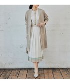 【自由区/JIYU-KU】の【洗える】ドライコットンハイゲージニット アウター ベージュ×ホワイト|ID: prp329100004724956 ipo3291000000034308665