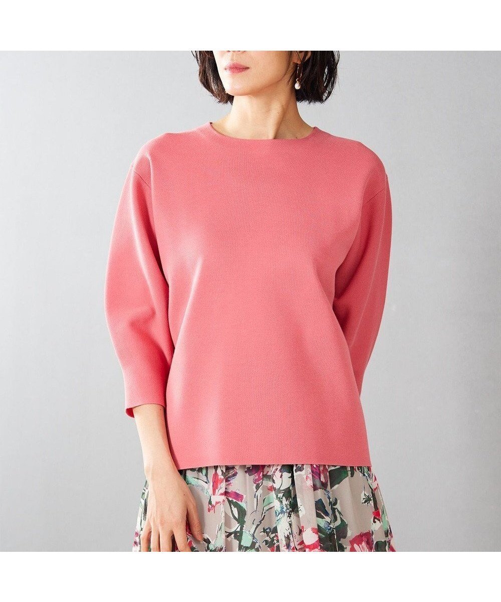 【自由区/JIYU-KU】の【WEB限定カラーあり・洗える】ドライコットンハイゲージプルオーバー ニット インテリア・キッズ・メンズ・レディースファッション・服の通販 founy(ファニー)  ファッション Fashion レディースファッション Fashion for Women トップス・カットソー Cut & Sew Tops ニット Knit Tops & Sweaters カジュアルプルオーバー・ニットトップス Pullovers & Knit Tops / Casual Pullovers セーター Sweater, Knitwear ベーシック Basic, Essential ボーダー Border, Stripe ミラノ Milano Style, Italian-Inspired ミラノリブ Milano Rib, Milano Stitch エレガント 上品 Elegant 夏 Summer 春 Spring S/S・春夏 SS, Spring/Summer, Warm Season 洗える Machine Washable ピンク|ID: prp329100004724964 ipo3291000000034365436