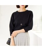 【自由区/JIYU-KU】の【WEB限定カラーあり・洗える】ドライコットンハイゲージプルオーバー ニット 人気、トレンドファッション・服の通販 founy(ファニー) ファッション Fashion レディースファッション Fashion for Women トップス・カットソー Cut & Sew Tops ニット Knit Tops & Sweaters カジュアルプルオーバー・ニットトップス Pullovers & Knit Tops / Casual Pullovers セーター Sweater, Knitwear ベーシック Basic, Essential ボーダー Border, Stripe ミラノ Milano Style, Italian-Inspired ミラノリブ Milano Rib, Milano Stitch エレガント 上品 Elegant 夏 Summer 春 Spring S/S・春夏 SS, Spring/Summer, Warm Season 洗える Machine Washable thumbnail ブラック|ID: prp329100004724964 ipo3291000000034365439