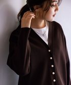 【組曲/KUMIKYOKU】の【洗える・軽量】スポンディッシュニット カーディガン ダークブラウン系|ID: prp329100004724965 ipo3291000000034464295