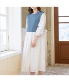 【ティアクラッセ/Tiaclasse】の【洗える】一枚でコーデが決まるニットソーレイヤード風ワンピ 人気、トレンドファッション・服の通販 founy(ファニー) ファッション Fashion レディースファッション Fashion for Women ワンピース Dresses 春 Spring 洗える Machine Washable 秋 Autumn チュニック Tunic, Long Top トレンド Trend, Trending Now フィット Fit, Slim Fit フェミニン Feminine, Girly フレア Flare, Flared ベスト Vest, Waistcoat ラウンド Round, Round Neck S/S・春夏 SS, Spring/Summer, Warm Season 再入荷 Restock / Back in Stock 夏 Summer エレガント 上品 Elegant 新作・新入荷 New Arrivals / New In thumbnail ブルー×オフ|ID: prp329100004724968 ipo3291000000034211482