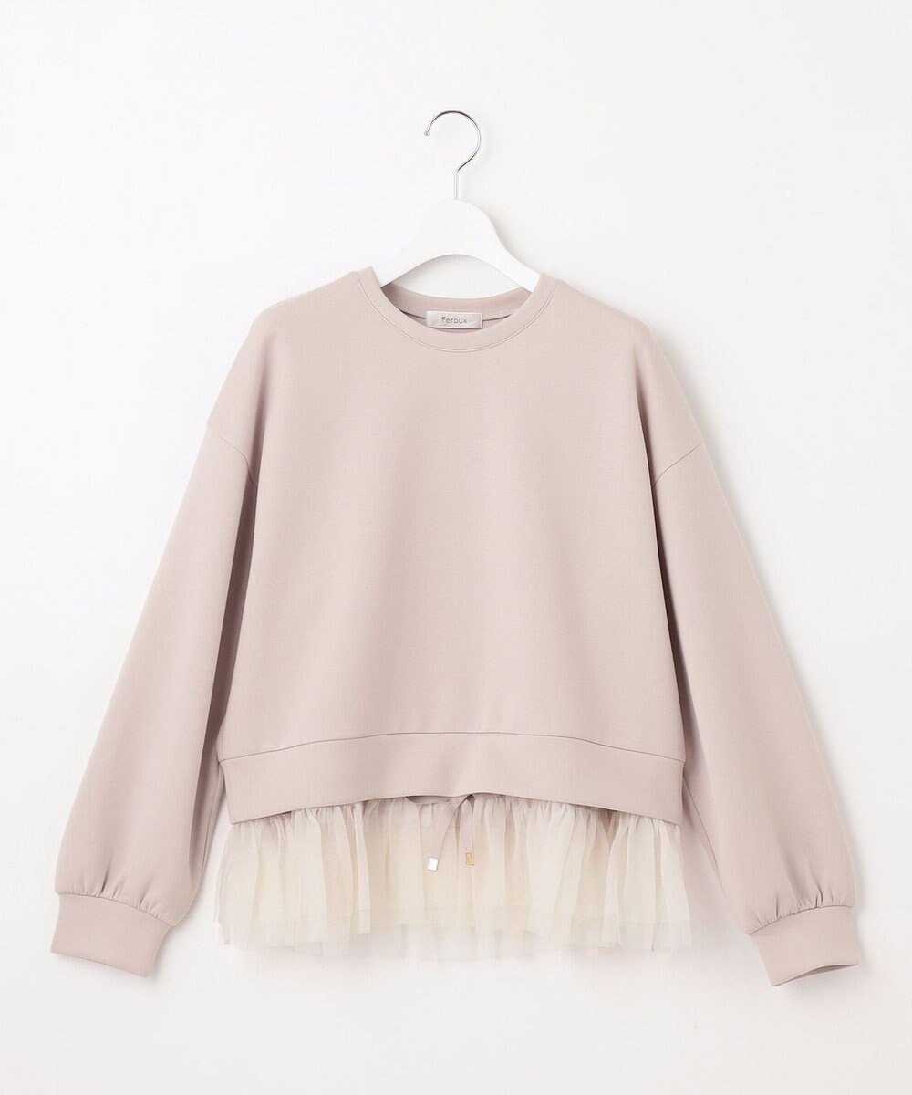 【フェルゥ/Feroux】のチュールコンビダンボール プルオーバー インテリア・キッズ・メンズ・レディースファッション・服の通販 founy(ファニー) ファッション Fashion レディースファッション Fashion for Women トップス・カットソー Cut & Sew Tops シャツ・ブラウス・オフィスカジュアル Elegant Blouses & Button-Ups ロングTシャツ・Tシャツ Longline T-Shirts & Tees カジュアルプルオーバー・ニットトップス Pullovers & Knit Tops / Casual Pullovers カットソー・ベーシックTシャツ Cut-and-Sewn Tops / Stretch Tees & Basics カットソー Cut and Sewn Top ギャザー Gathered, Ruffled シンプル Simple, Minimal チュール Tulip, Tulip Motif デニム Denim, Jeans Material トレンド Trend, Trending Now バランス Balance, Style Balance パーカー Hoodie, Parka ベーシック Basic, Essential ロング Long, Long-Length 夏 Summer 春 Spring S/S・春夏 SS, Spring/Summer, Warm Season ピンク系|ID: prp329100004724971 ipo3291000000034355414