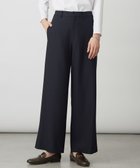 【ジェイ プレス/J.PRESS】のジョーゼット裏起毛 ワイド パンツ ネイビー×ブラック系|ID: prp329100004724980 ipo3291000000034143435