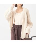 【アースミュージックアンドエコロジー/earth music&ecology】のマットモールカーディガン Ivory|ID: prp329100004724990 ipo3291000000034272023