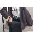 【アースミュージックアンドエコロジー/earth music&ecology】のマットモールカーディガン Charcoal Gray|ID: prp329100004724990 ipo3291000000034272028