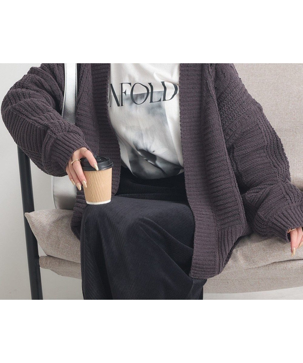 【アースミュージックアンドエコロジー/earth music&ecology】のマットモールカーディガン インテリア・キッズ・メンズ・レディースファッション・服の通販 founy(ファニー) ファッション Fashion レディースファッション Fashion for Women トップス・カットソー Cut & Sew Tops カーディガン・羽織り Layered Style Cardigans おすすめ Recommended / Our Picks インナー Innerwear カーディガン Cardigan, Knitwear ポケット Pocket, Pocket Detail ミックス Mix, Mixed Style A/W・秋冬 Autumn/Winter Charcoal Gray|ID: prp329100004724990 ipo3291000000034272028