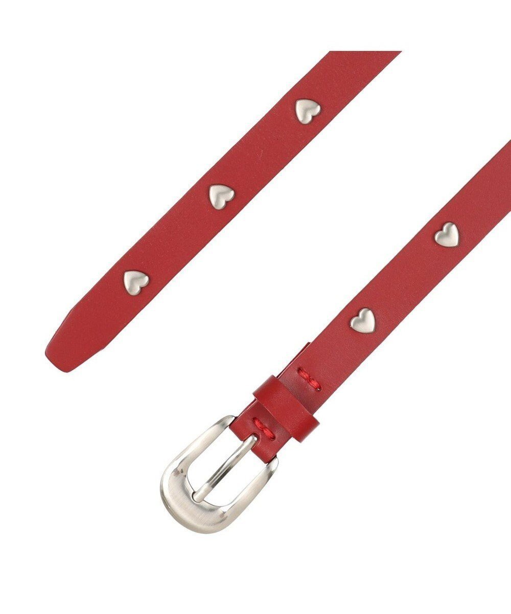 【アンビリオン/UNBILLION】のカカトゥ kakatoo / ハートスタッズベルト インテリア・キッズ・メンズ・レディースファッション・服の通販 founy(ファニー) ファッション Fashion レディースファッション Fashion for Women ベルト&ウエストマーク Belts & Waist Accessories シンプル Simple, Minimal フェミニン Feminine, Girly 再入荷 Restock / Back in Stock レッド|ID: prp329100004724992 ipo3291000000034143480