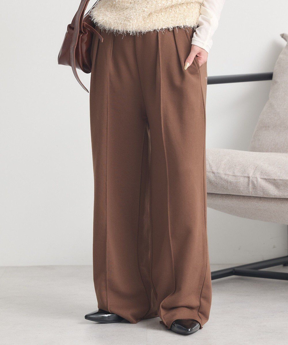 【アースミュージックアンドエコロジー/earth music&ecology】のセンターシームタックスウェットパンツ インテリア・キッズ・メンズ・レディースファッション・服の通販 founy(ファニー) ファッション Fashion レディースファッション Fashion for Women パンツ Pants & Trousers アクセサリー Fashion Accessories スウェット / スエット Sweatshirt, Sweatwear スタイリッシュ Stylish, Fashionable ポケット Pocket, Pocket Detail メタル Metal, Metal Parts ループ Loop, Loop Knit 人気 Popular, Best Seller A/W・秋冬 Autumn/Winter Brown|ID: prp329100004724994 ipo3291000000034143487