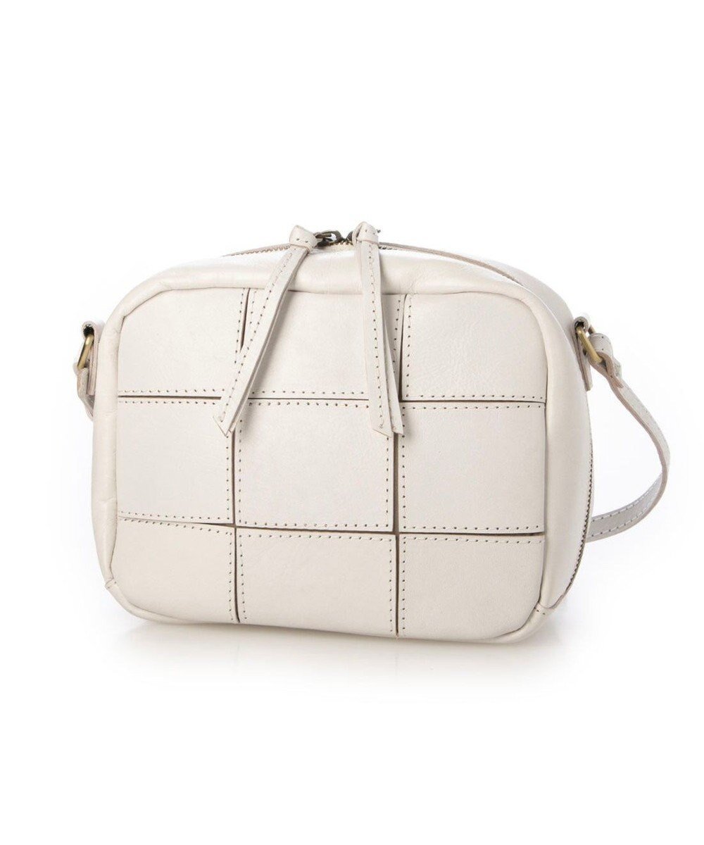 【アンビリオン/UNBILLION】のピークスピーク PEAKSPEAK / 牛革パッチワークスクエアショルダー インテリア・キッズ・メンズ・レディースファッション・服の通販 founy(ファニー) 　ファッション　Fashion　レディースファッション　Fashion for Women　パッチワーク　Patchwork, Mixed Fabric　ポケット　Pocket, Pocket Detail　ラウンド　Round, Round Neck　財布　Wallet, Purse　アイボリー|ID: prp329100004724995 ipo3291000000034595628