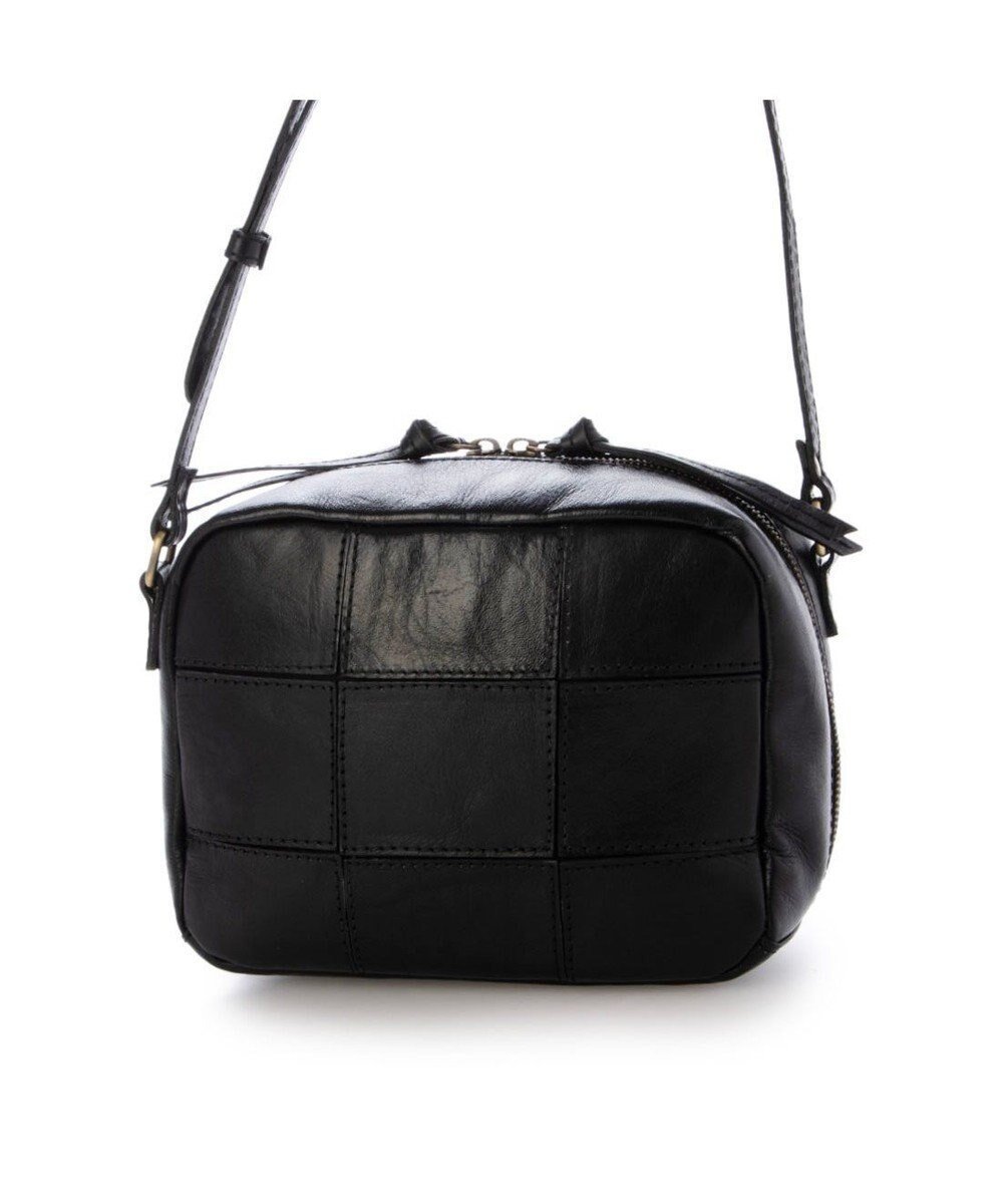 【アンビリオン/UNBILLION】のピークスピーク PEAKSPEAK / 牛革パッチワークスクエアショルダー インテリア・キッズ・メンズ・レディースファッション・服の通販 founy(ファニー) 　ファッション　Fashion　レディースファッション　Fashion for Women　パッチワーク　Patchwork, Mixed Fabric　ポケット　Pocket, Pocket Detail　ラウンド　Round, Round Neck　財布　Wallet, Purse　ブラック|ID: prp329100004724995 ipo3291000000035851155