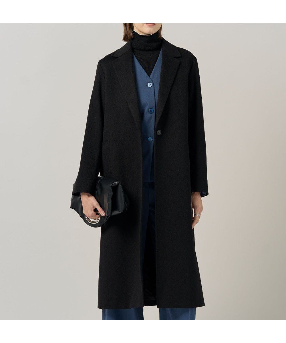 【アイシービー/iCB】のピュアカシミヤ チェスターコート インテリア・キッズ・メンズ・レディースファッション・服の通販 founy(ファニー) 　ファッション　Fashion　レディースファッション　Fashion for Women　アウター　Coat / Outerwear Collection　コート・ロングコート・ピーコート　Long Coats, Peacoats & More　レディースジャケット・軽アウター　Jackets　チェスターコート・ロング丈アウター　Chester Coats / Chesterfield Long Coats　イタリア　Italy　ジャケット　Jacket, Outerwear　チェスターコート　Chester Coat, Long Coat　チェーン　Chain, Chain Strap　ハンド　Hand, Handmade　パイピング　Piping, Trim Design　パターン　Pattern, Design Print　ベーシック　Basic, Essential　A/W・秋冬　Autumn/Winter　2025年　2025　2025-2026秋冬・A/W　Autumn/Winter 2025–26 AW25–26　ブラック系|ID: prp329100004725000 ipo3291000000035851270