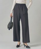 【アイシービー/iCB】の【洗える】ウールワッシャーツイル ワイドストレートパンツ チャコール系|ID: prp329100004725010 ipo3291000000034143547