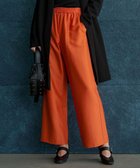 【アイシービー/iCB】の【洗える】ウールワッシャーツイル ワイドストレートパンツ オレンジ系|ID: prp329100004725010 ipo3291000000034426140