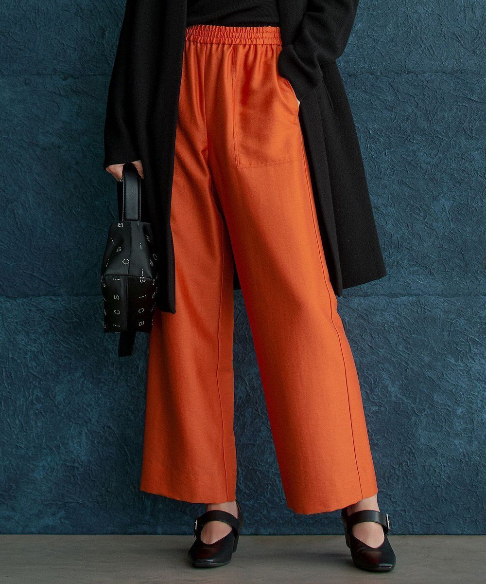 【アイシービー/iCB】の【洗える】ウールワッシャーツイル ワイドストレートパンツ インテリア・キッズ・メンズ・レディースファッション・服の通販 founy(ファニー) ファッション Fashion レディースファッション Fashion for Women パンツ Pants & Trousers 洗える Machine Washable ストレート Straight, Straight Cut ツイル Twist, Twisted Detail フロント Front, Front Design ワイド Wide, Wide Fit ワッシャー Washer, Crinkled Finish ワーク Workwear, Utility Style A/W・秋冬 Autumn/Winter 2025年 2025 2025-2026秋冬・A/W Autumn/Winter 2025–26 AW25–26 オレンジ系|ID: prp329100004725010 ipo3291000000034426140