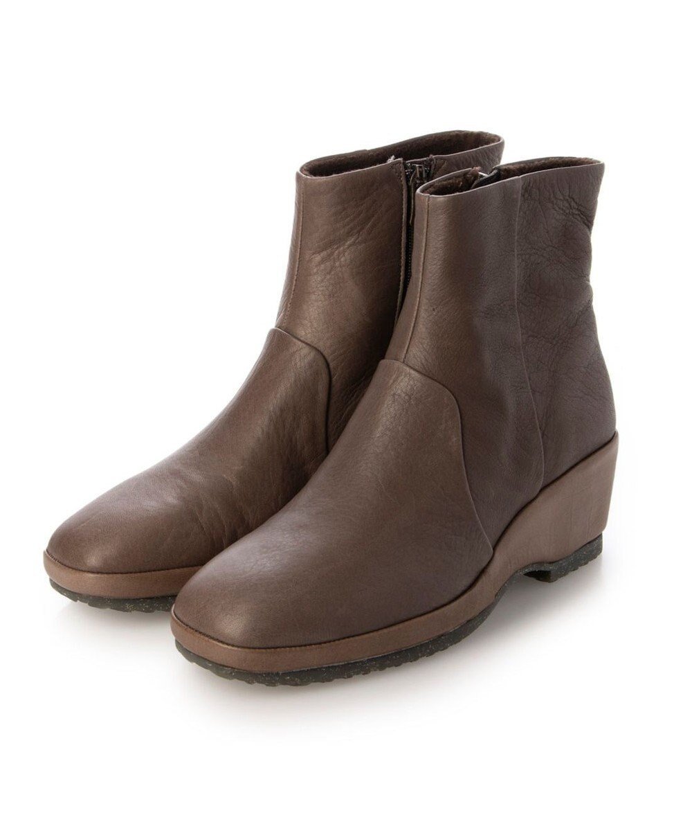 【モード エ ジャコモ/MODE ET JACOMO】のD ICI ウェッジソールスクエアトゥブーツ インテリア・キッズ・メンズ・レディースファッション・服の通販 founy(ファニー) ファッション Fashion レディースファッション Fashion for Women エレガント 上品 Elegant クロコ Crocodile, Croc Embossed 軽量 Lightweight, Ultra Light ショート Short, Short Length シンプル Simple, Minimal フォルム Silhouette, Form プラット Platform, Platform Shoes マニッシュ Mannish, Boyish A/W・秋冬 Autumn/Winter 日本製 Made In Japan オーク|ID: prp329100004725020 ipo3291000000034143576