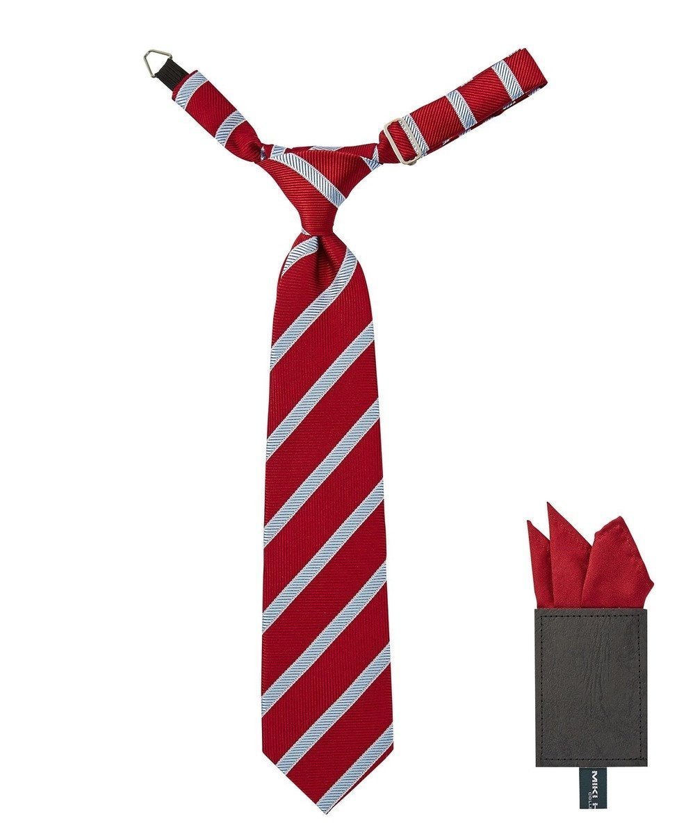 【ミキハウスホットビスケッツ/MIKI HOUSE HOT BISCUITS / KIDS】の【ミキハウス】 ストライプ柄ネクタイ(ポケットチーフ付) 人気、トレンドファッション・服の通販 founy(ファニー) ファッション Fashion キッズファッション Fashion for Kids ストライプ Stripe, Striped Pattern スーツ Suit, Formalwear ポケット Pocket, Pocket Detail other-1|ID: prp329100004725106 ipo3291000000034242033