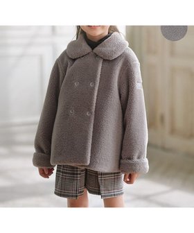 【組曲 / KIDS/KUMIKYOKU】の【110-140㎝】スライバー ピーコート 人気、トレンドファッション・服の通販 founy(ファニー) ファッション Fashion キッズファッション Fashion for Kids アウター Coat Outerwear /Kids ジャケット Jacket, Outerwear ダブル Double, Double-Breasted エレガント 上品 Elegant A/W・秋冬 Autumn/Winter |ID:prp329100004725108