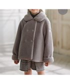【組曲 / KIDS/KUMIKYOKU】の【110-140㎝】スライバー ピーコート 人気、トレンドファッション・服の通販 founy(ファニー) ファッション Fashion キッズファッション Fashion for Kids アウター Coat Outerwear /Kids ジャケット Jacket, Outerwear ダブル Double, Double-Breasted エレガント 上品 Elegant A/W・秋冬 Autumn/Winter thumbnail グレー|ID: prp329100004725108 ipo3291000000034176897