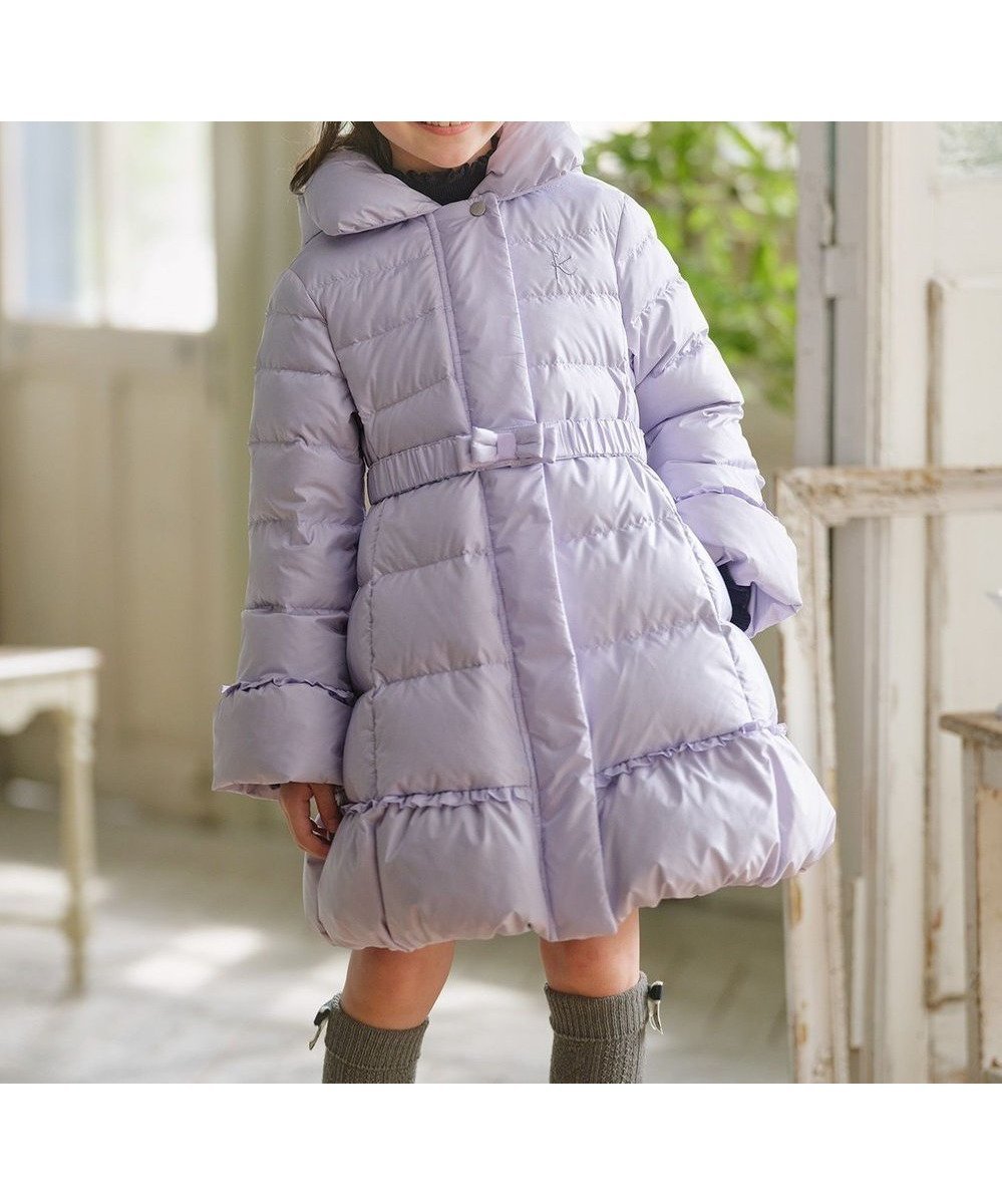 【組曲 / KIDS/KUMIKYOKU】の【110-140㎝】ロング ダウン 人気、トレンドファッション・服の通販 founy(ファニー) ファッション Fashion キッズファッション Fashion for Kids アウター Coat Outerwear /Kids ジャケット Jacket, Outerwear タフタ Taffeta, Structured Fabric ダウン Down, Puffer フェザー Feather, Feather Detail フリル Frill, Ruffle ラベンダー Lavender リボン Ribbon, Bow ロング Long, Long-Length エレガント 上品 Elegant 定番 Standard, Basic Item A/W・秋冬 Autumn/Winter 軽量 Lightweight, Ultra Light other-1|ID: prp329100004725109 ipo3291000000034229952