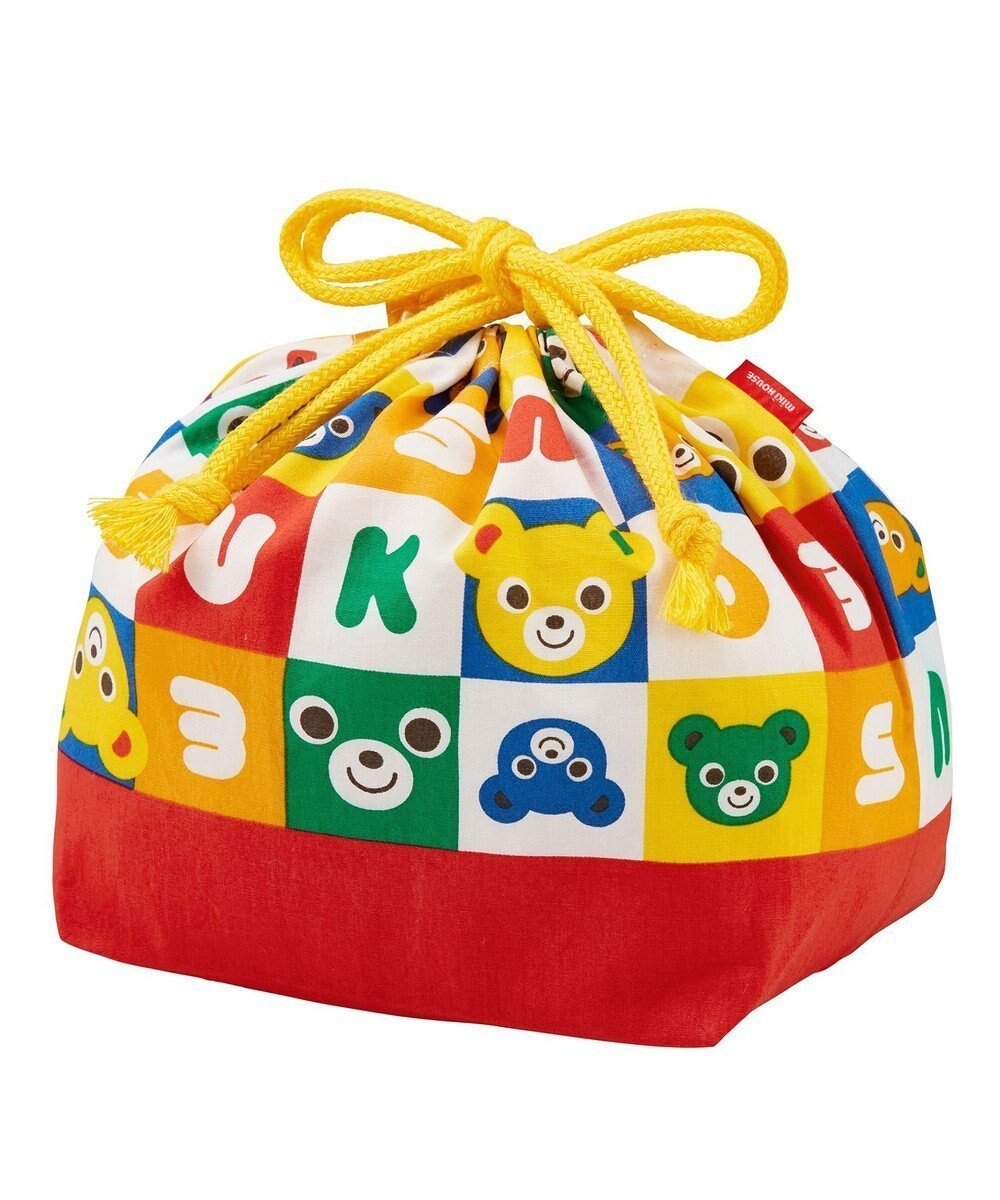 【ミキハウスホットビスケッツ/MIKI HOUSE HOT BISCUITS / KIDS】の【ミキハウス】 ランチバッグ インテリア・キッズ・メンズ・レディースファッション・服の通販 founy(ファニー) ファッション Fashion キッズファッション Fashion for Kids おすすめ Recommended / Our Picks ギフト プレゼント Gift / Present ブロック Block, Solid Block Pattern 巾着 Drawstring Bag, Kinchaku マルチカラー|ID: prp329100004725125 ipo3291000000034387439