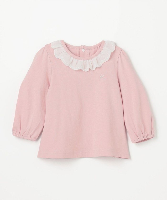 【組曲 / KIDS/KUMIKYOKU】の【80~100㎝】エンブロイダリー Tシャツ インテリア・キッズ・メンズ・レディースファッション・服の通販 founy(ファニー) https://founy.com/ ファッション Fashion キッズファッション Fashion for Kids トップス・カットソー Cut & Sew Tops インナー Innerwear エンブロイダリー Embroidery Design カットソー Cut and Sewn Top スカラップ Scallop, Scalloped Edge A/W・秋冬 Autumn/Winter |ID: prp329100004725131 ipo3291000000034294932