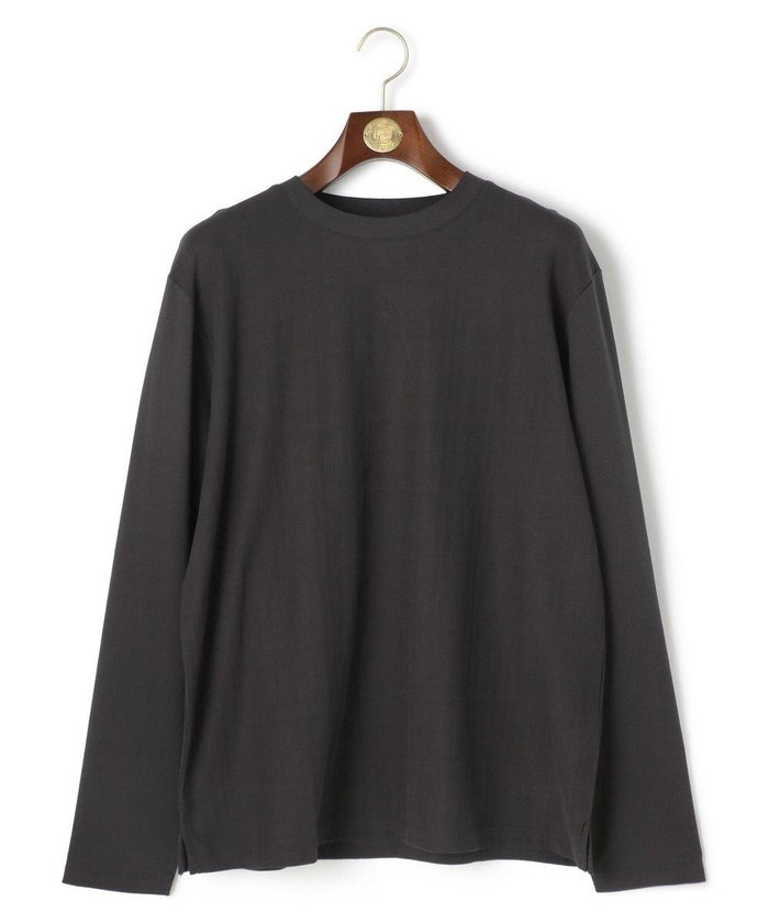 【ジェイ プレス/J.PRESS / MEN】の【ビジネス対応】リンクスシャドーチェック ロングスリーブTシャツ インテリア・キッズ・メンズ・レディースファッション・服の通販 founy(ファニー) https://founy.com/ ファッション Fashion メンズファッション Fashion for Men トップス・カットソー Cut & Sew Tops メンズシャツ Shirts インナー Innerwear カットソー Cut and Sewn Top シャドー Shadow, Subtle Pattern ジャカード／ジャガード Jacquard, Woven Pattern ジャケット Jacket, Outerwear スリーブ Sleeve, Long Sleeve / Short Sleeve チェック Check, Plaid, Tartan テレコ Ribbed, Rib Stitch フィット Fit, Slim Fit レギュラー Regular, Standard Fit ロング Long, Long-Length A/W・秋冬 Autumn/Winter S/S・春夏 SS, Spring/Summer, Warm Season 夏 Summer エレガント 上品 Elegant ビジネス 仕事 通勤 Business / Work / Commuting |ID: prp329100004725148 ipo3291000000034144556