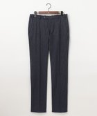 【ジョセフ アブード/JOSEPH ABBOUD / MEN】の【ウエストも伸びる!/ハイパワーストレッチ/洗える】 メルトンジャージー ストライプ パンツ ネイビー系1|ID: prp329100004725152 ipo3291000000034144571