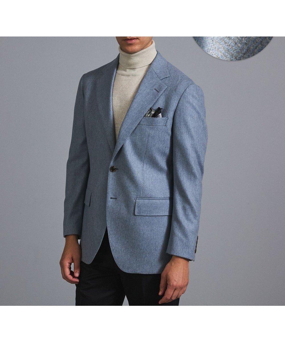 【五大陸/gotairiku / MEN】の新色追加【一部ストレッチ】カシミヤブレンド 定番ツイードジャケット(25年モデル) インテリア・キッズ・メンズ・レディースファッション・服の通販 founy(ファニー) ファッション Fashion メンズファッション Fashion for Men アウター Men's Coats Outerwear テーラードジャケット Tailored Jackets & Blazers キュプラ Cupro, Eco Fabric シェイプ Shape, Slim Fit ジャケット Jacket, Outerwear ストレッチ Stretch, Stretchy Fabric ツイード Twill, Twill Weave 定番 Standard, Basic Item 人気 Popular, Best Seller モダン Modern, Contemporary モノトーン Monotone, Black and White 冬 Winter / This Winter A/W・秋冬 Autumn/Winter エレガント 上品 Elegant サックスブルー|ID: prp329100004725156 ipo3291000000034198908