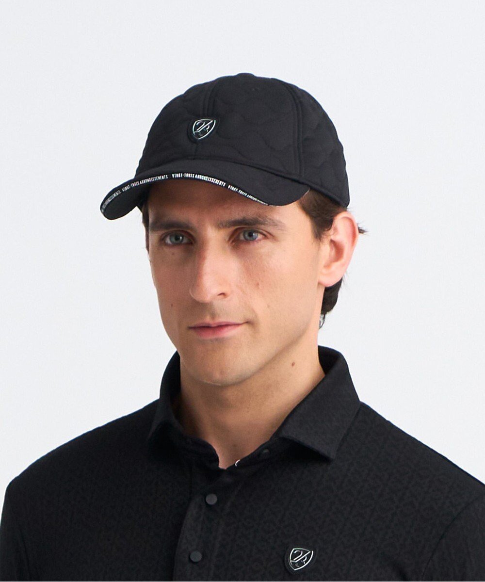 【23区 ゴルフ/NIJYUSANKU GOLF】の【UNISEX】ウェーブキルトキャップ インテリア・キッズ・メンズ・レディースファッション・服の通販 founy(ファニー) ファッション Fashion レディースファッション Fashion for Women キャップ&ハット Hats & Caps ユニセックス Unisex, Genderless キャップ Cap, Baseball Cap キルト Quilt, Quilted Fabric ゴルフ Golf スタイリッシュ Stylish, Fashionable ラウンド Round, Round Neck 冬 Winter / This Winter 帽子 Hat, Headwear 軽量 Lightweight, Ultra Light ブラック系|ID: prp329100004725163 ipo3291000000034144623