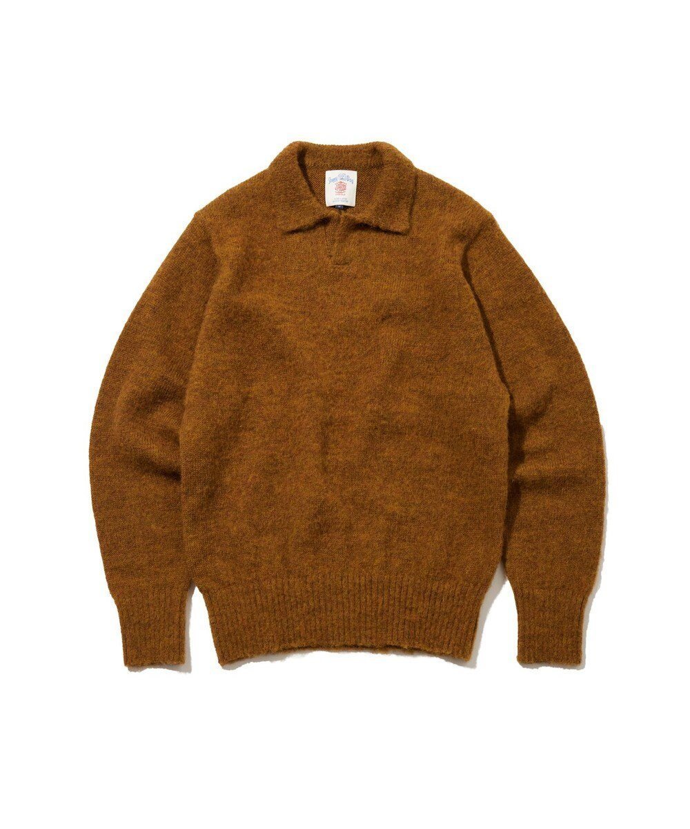 【ジェイ プレス/J.PRESS / MEN】の【J.PRESS ORIGINALS】Shaggy Dog Sweater Skipper Polo / Japan Made インテリア・キッズ・メンズ・レディースファッション・服の通販 founy(ファニー) ファッション Fashion メンズファッション Fashion for Men トップス・カットソー Cut & Sew Tops ニット・セーター / 定番トップス Knit Tops & Sweaters クラシカル Classical, Vintage-Inspired クラシック Classic, Timeless Style ショルダー Shoulder, Shoulder Strap スキッパー Skipper, Open Collar セーター Sweater, Knitwear 日本製 Made In Japan 犬 Dog A/W・秋冬 Autumn/Winter 軽量 Lightweight, Ultra Light イエロー系|ID: prp329100004725174 ipo3291000000034243854