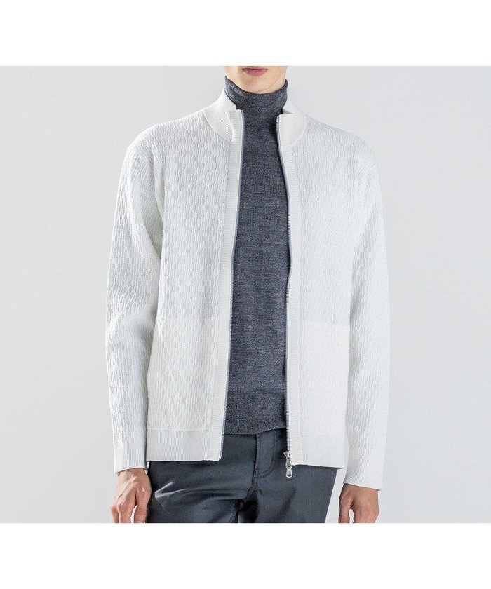 【ジョゼフ オム/JOSEPH HOMME / MEN】の新柄【イージーケア】 ヴィスコースリンクス ハイネックジップアップカーディガン インテリア・キッズ・メンズ・レディースファッション・服の通販 founy(ファニー) https://founy.com/ ファッション Fashion メンズファッション Fashion for Men トップス・カットソー Cut & Sew Tops ニット・セーター / 定番トップス Knit Tops & Sweaters カーディガン / 羽織り Cardigans インナー Innerwear シンプル Simple, Minimal ジャケット Jacket, Outerwear スタンド Stand Collar, Upright Stand セーター Sweater, Knitwear フィット Fit, Slim Fit レギュラー Regular, Standard Fit ロング Long, Long-Length A/W・秋冬 Autumn/Winter 羽織 Haori, Light Jacket |ID: prp329100004725177 ipo3291000000034243624